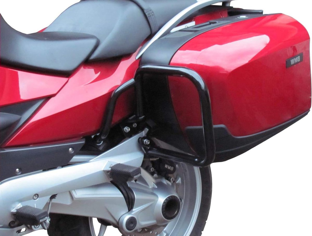 Valbeugel Motor - Frame Beschermers - Motor Beschermen - Gepoedercoat Staal - Achterzijde - Zwart