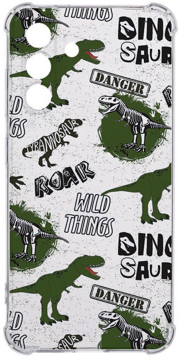 voor Samsung Galaxy A36 Flexibele Back Cover - Dinosaurus TPU Schokbestendig