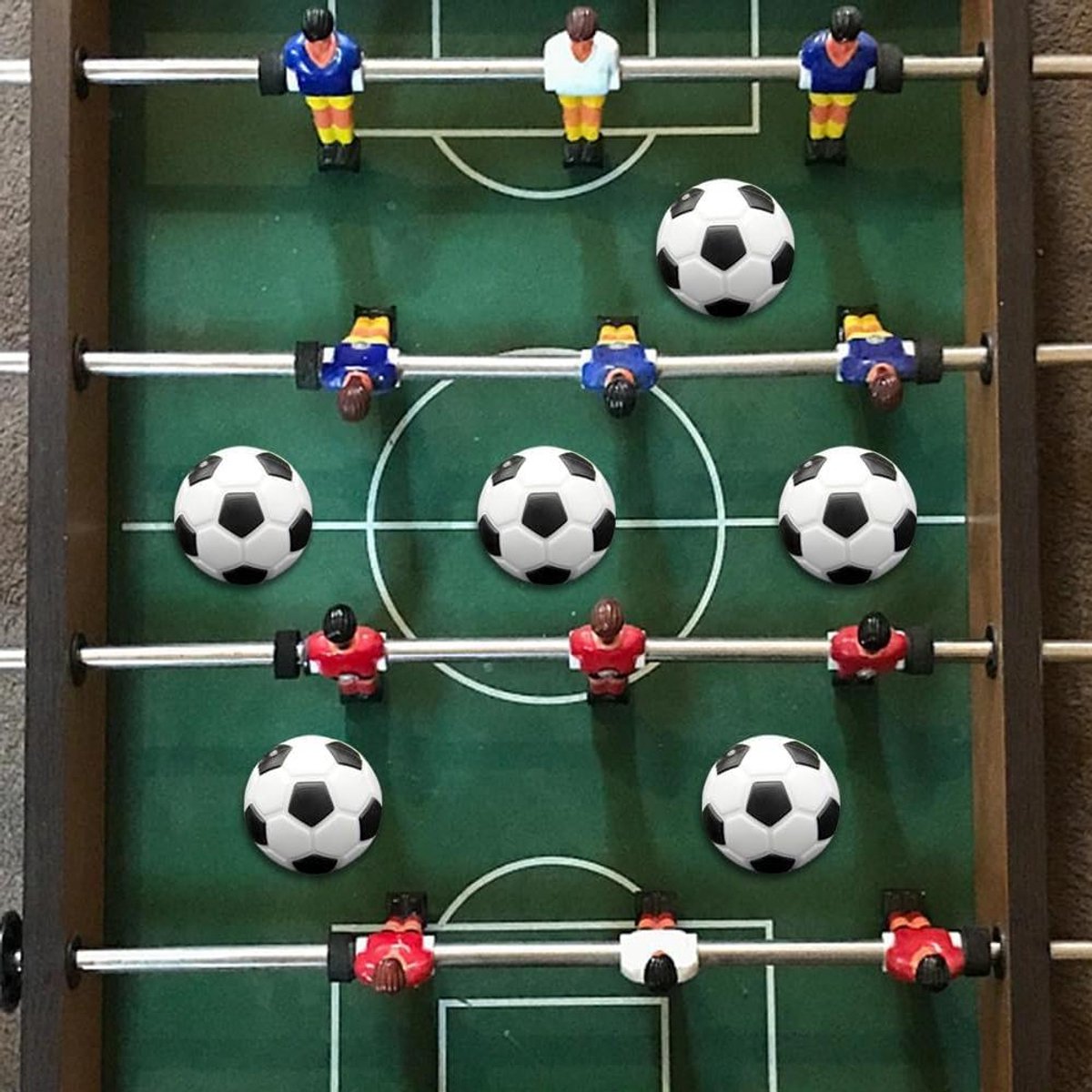 Tafelvoetbal Ballen - Reserve Ballen - Spelonderdelen Vervangen - Standaard Afmeting - 6 Stuks 23mm - Multicolor