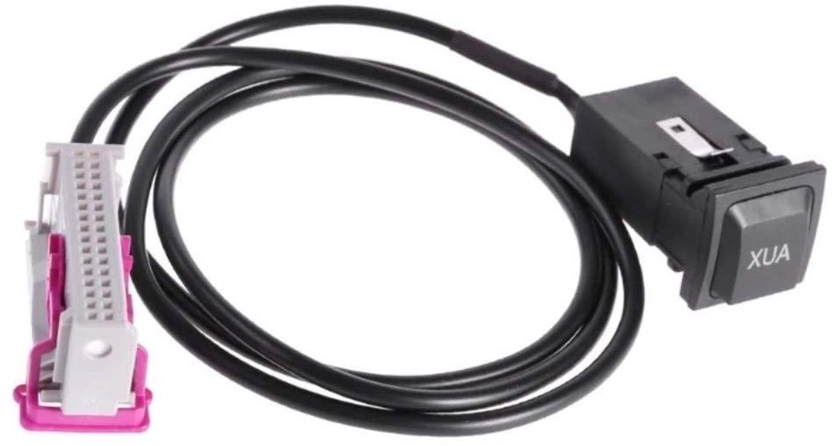 Aux-in Kabel - Audio Kabel - Muziek Afspelen Auto - Specifiek voor RNS-E - 70 cm - Zwart