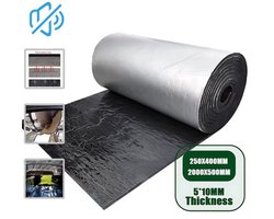 Geluiddempende Warmte-isolatie Mat Auto 400x250x10mm – Auto Geluidsisolatie - Isolatiemat Motorruimte - Interieur Accessoire - Anti-Geluid & Warmte Demper