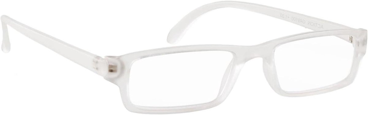 Leesbril Action - Leesbril Sterkte 1.50 - Comfortabel Lezen - Sportief Design - 15.5 cm - Transparant Mat