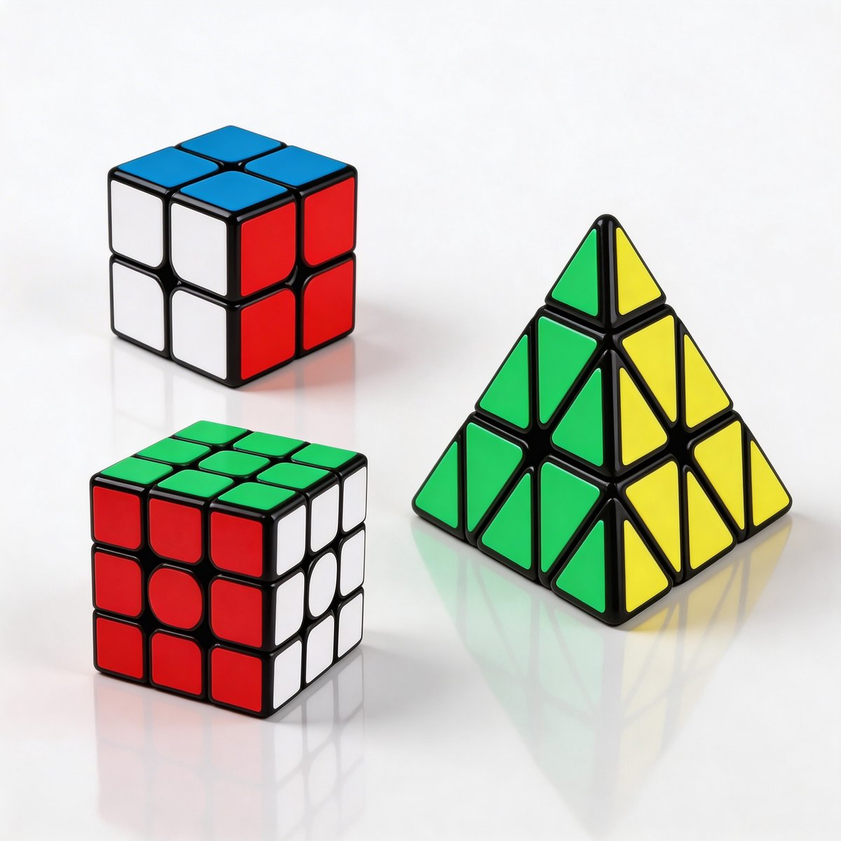 Speed cube 3-pack – Speedcube | Snel, Soepel & Duurzaam – Klassieke Puzzelkubus voor Jong & Oud - Rubiks Cube - Rubiks Kubus