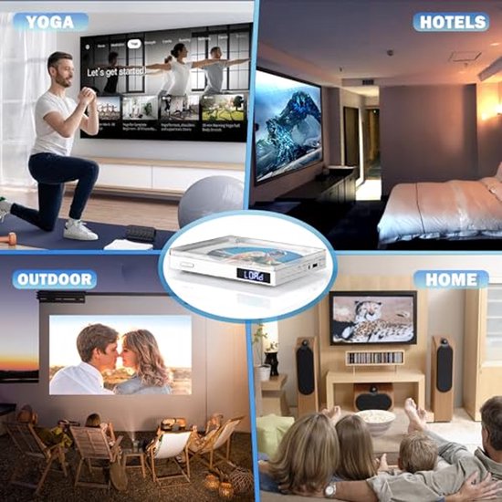 DVD Speler met HDMI - Blu Ray Spelers - Externe DVVD Speler - Zwart entertainment set — afbeelding 5