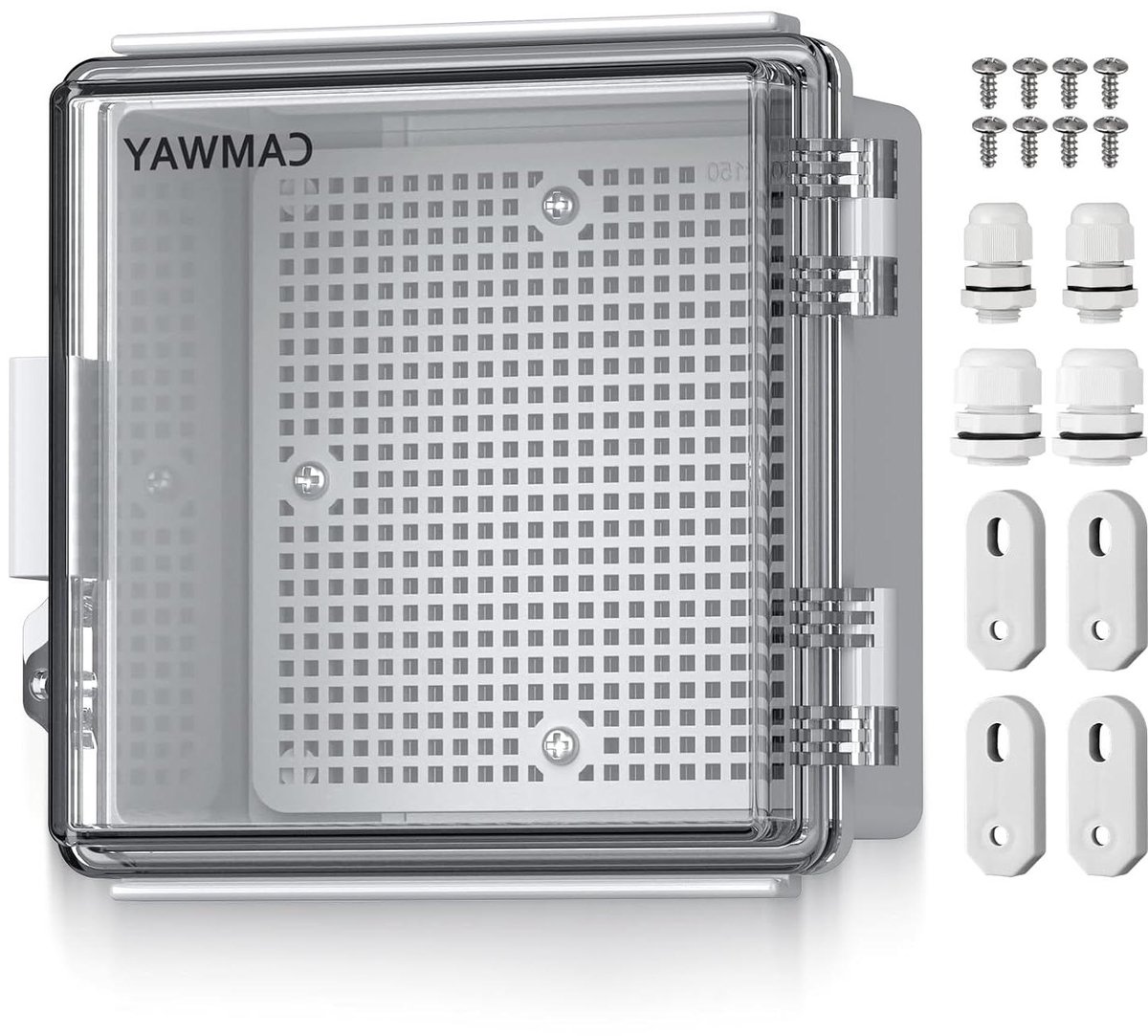 Waterproof verdeelkast - Stroomkast waterdicht - Elektronica beschermen - Verstevigd ABS plastic - 15 x 15 x 9 cm - Transparant