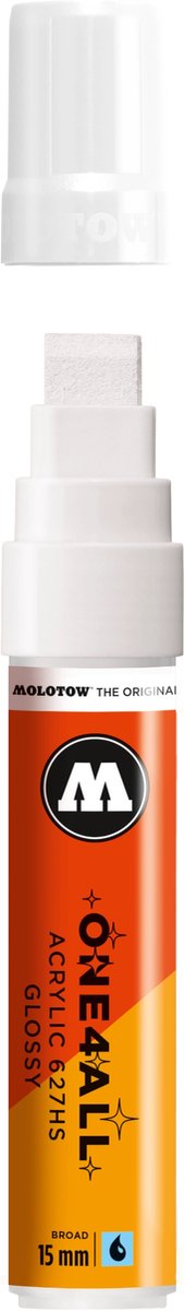 Molotow - One4All 15mm Marker Glanzend Wit - Glossy White
