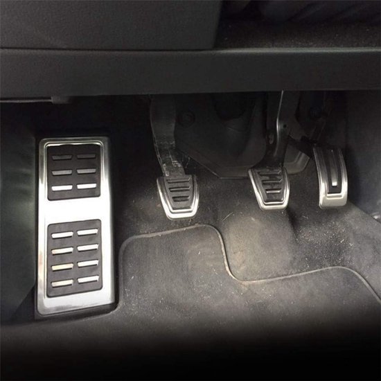 Auto Pedaal Covers - Gaspedaal Rempedaal - Verbeteren Rijervaring - Antislip Ontwerp - Standaard Maat - Zilver Zwart — afbeelding 3