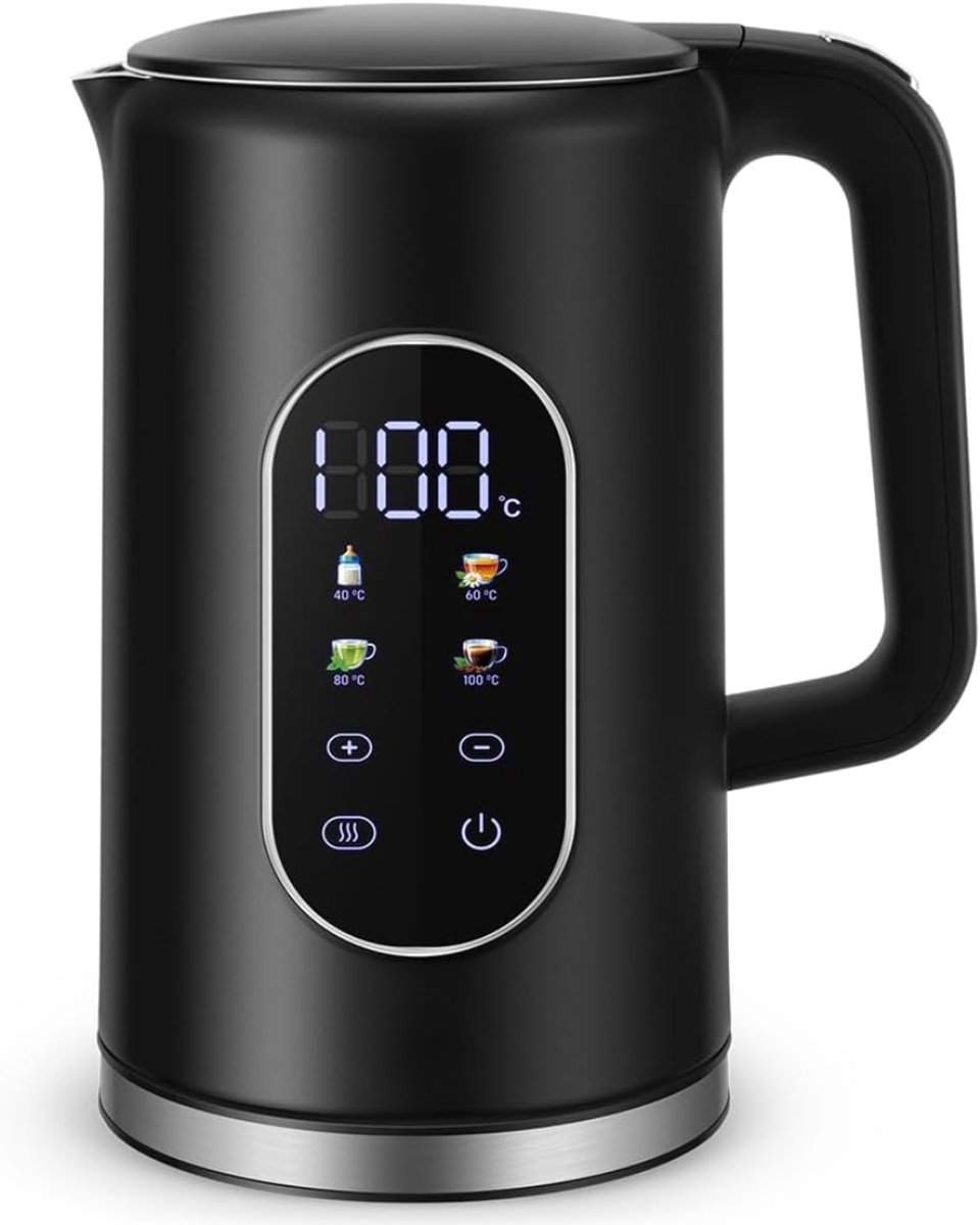 REN® Waterkoker met Temperatuurregeling - Waterkoker - Zwart - 20cm x 16cm x 20cm