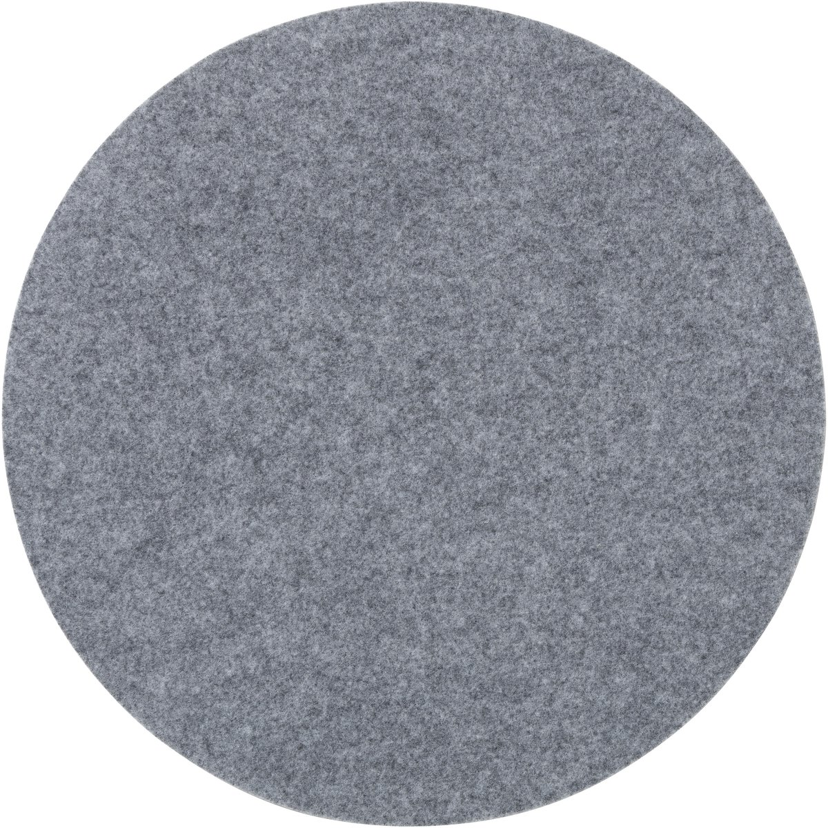 Vilt Placemats Rond 2-delig met Onderzetters Grijs - 5mm