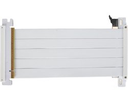 Allecto- Riser-kabel - PCIE 4.0 X16 - Hoge Snelheid - Flexibel - 180 Graden - GPU-verlengkabel - Compatibel met RTX 4090, RX 7900 XT (Wit)