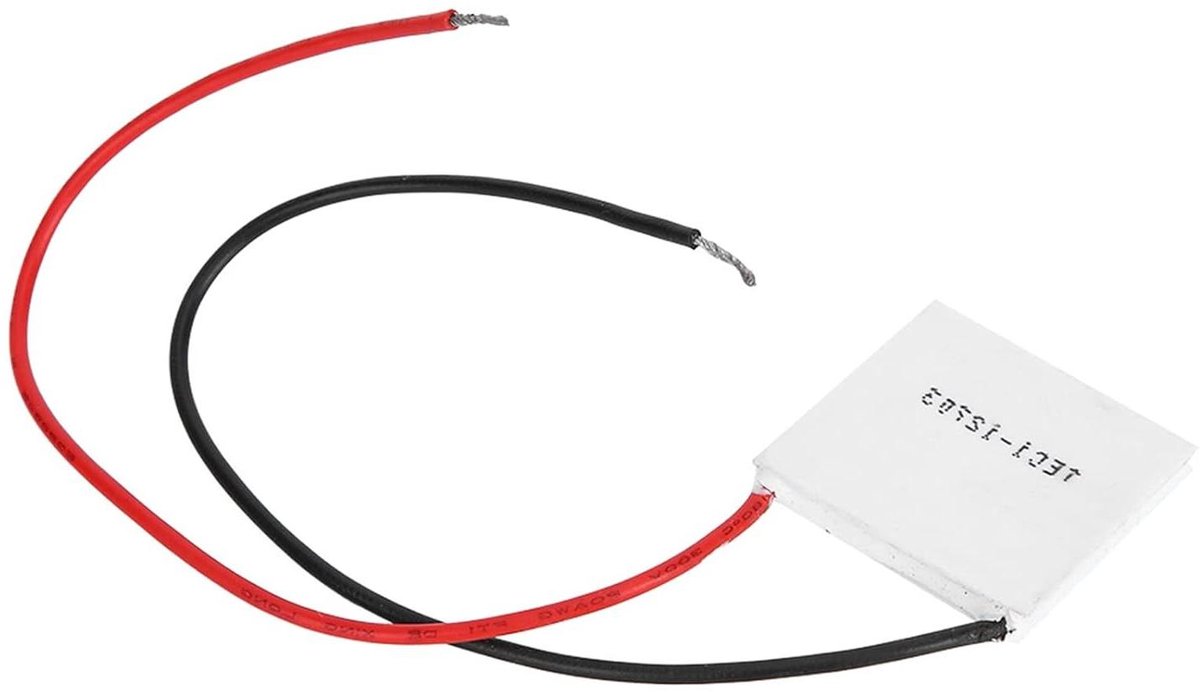 Keramische Koelplaat - Thermoelektrische Module - Koelkast Koeling - Effectieve Warmteafvoer - 40 x 40 mm - Wit
