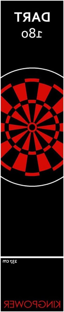 Dartmat - Vloermat Darts - Bescherming Dartbord - Met Afstandslayer - 290 x 60 cm - Design 22