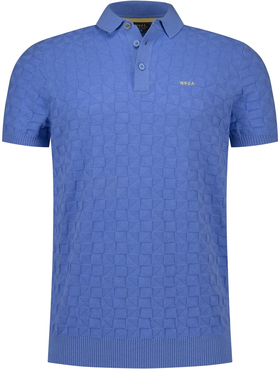 New Zealand poloshirt korte mouw blauw