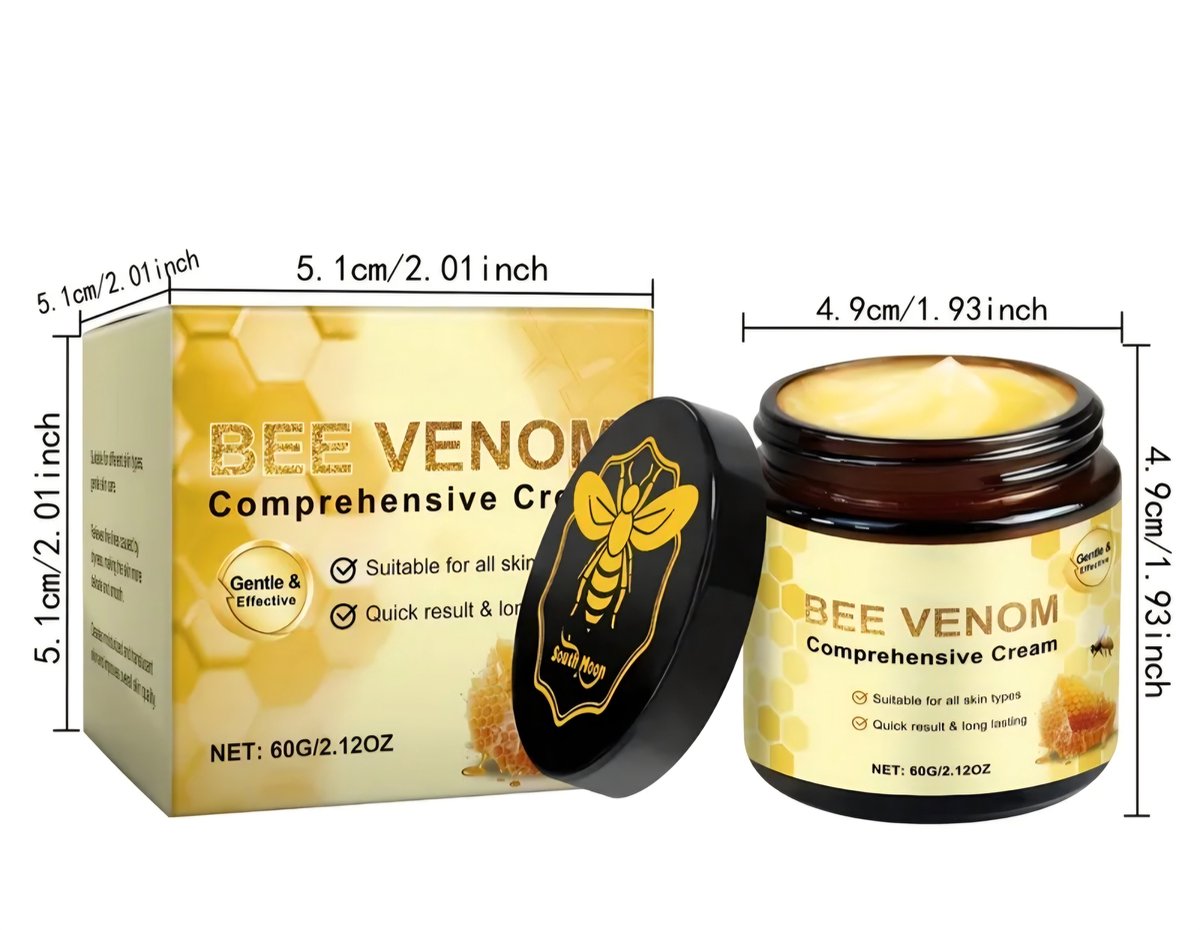 Bee Venom Creme 60g – Hydraterende Gezichts- en Lichaamscrème met Honing