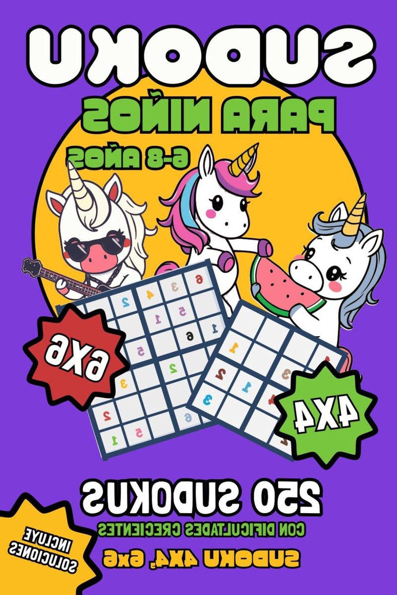 Sudoku Boek Kinderen - Puzzelboek Logica - Hersenen Trainen - 250 Sudokus Oplossingen - 84 Pagina's - Niet Van Toepassing