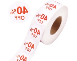 1000 Stuks Zelfklevende Stickers van 25mm met 40% Korting voor Verkoopacties en Promoties