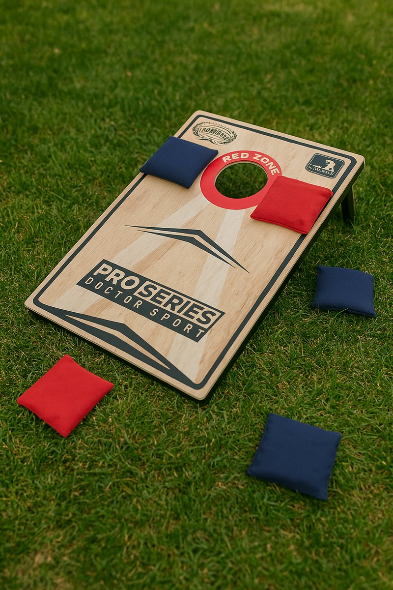 Originele Cornhole Bean Bag Set (8) - 4 rode en 4 blauwe Cornhole zakjes - Hoogwaardige Kwaliteit — afbeelding 5