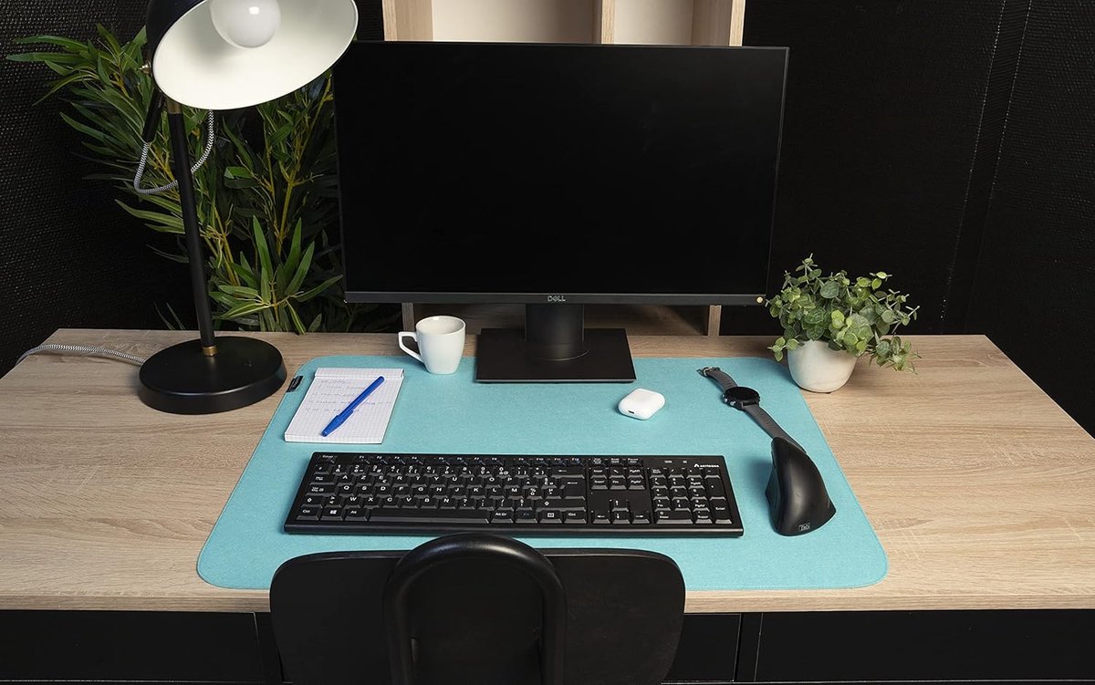 Bureauonderlegger Vilt - Schrijfonderlegger Bureau - Bureau Beschermen - Gemaakt van Gerecyclede Flesjes - 50 x 65 cm - Watergroen — cadeau in Wonen & Interieur - foto 6