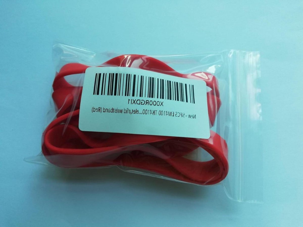 RFID armband - NFC polsbandje - Toegangscontrole - EM4100 chip - 65 mm diameter - blauw