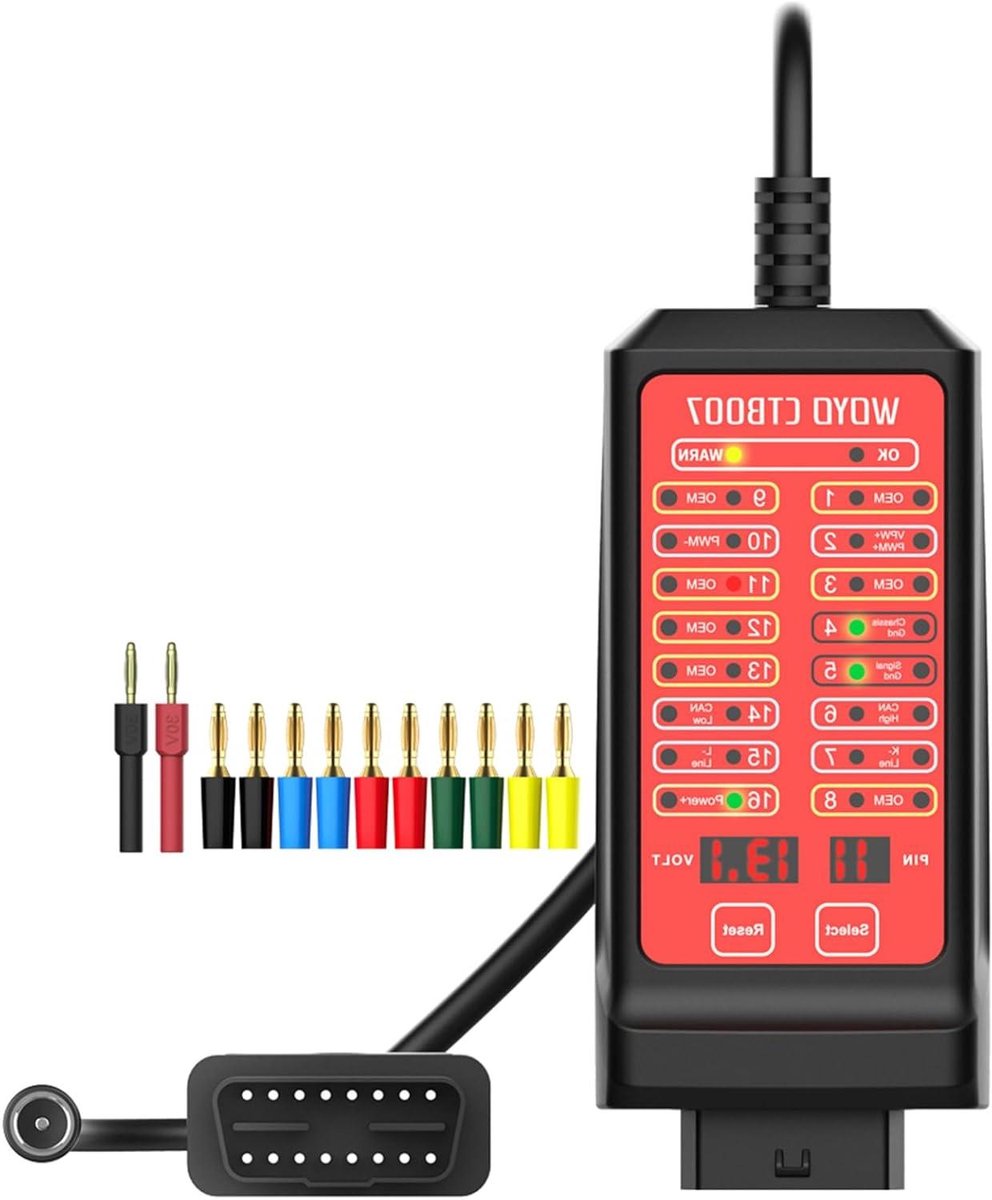 OBD2 Breakout Box - CAN Bus Tester - Diagnostiek Auto - Signaal Bewaking - 70 cm Kabel - Zwart