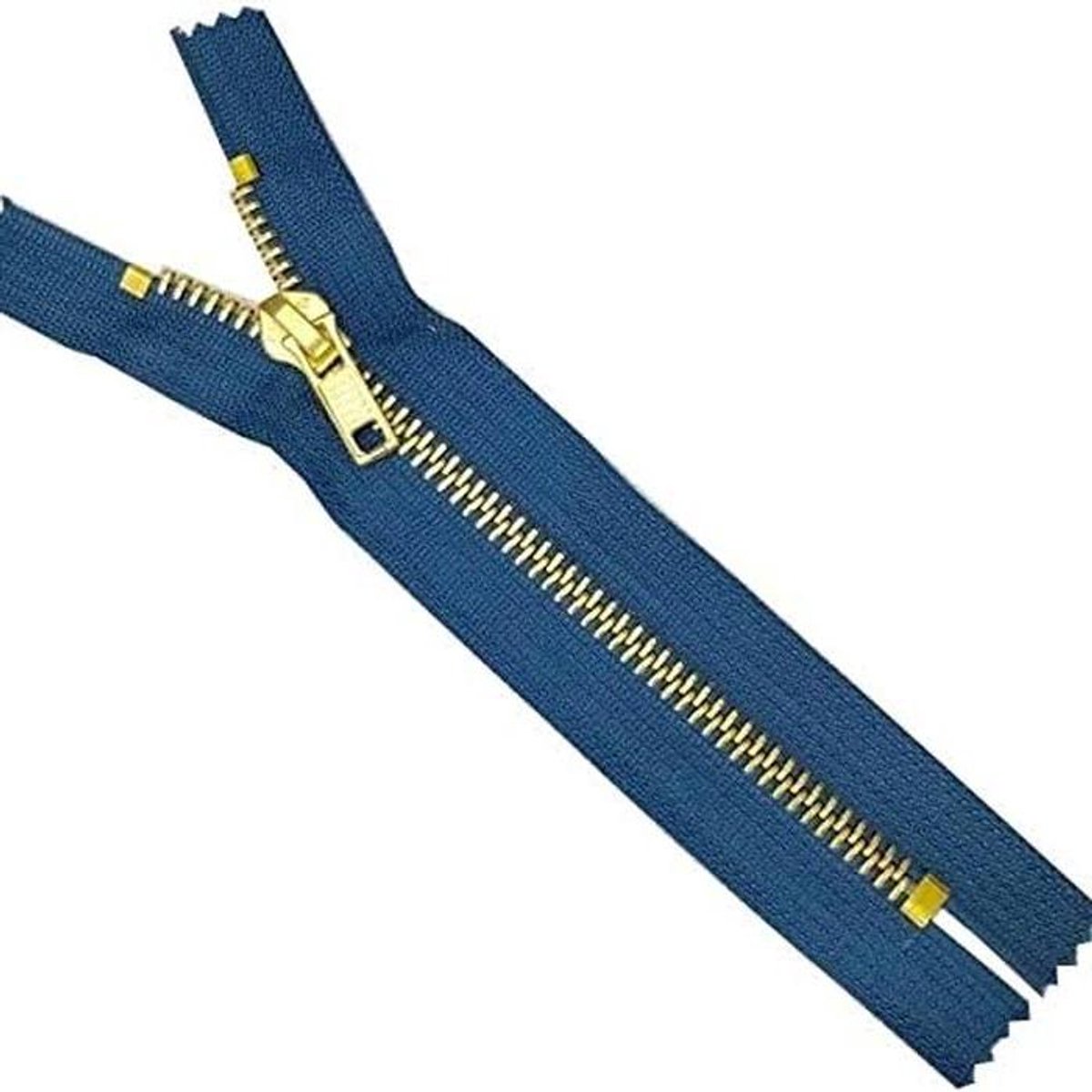 Jeans Rits - Denim Rits - Kleding Repareren - Keuze Uit Kleuren - 20 cm - Denim Blauw