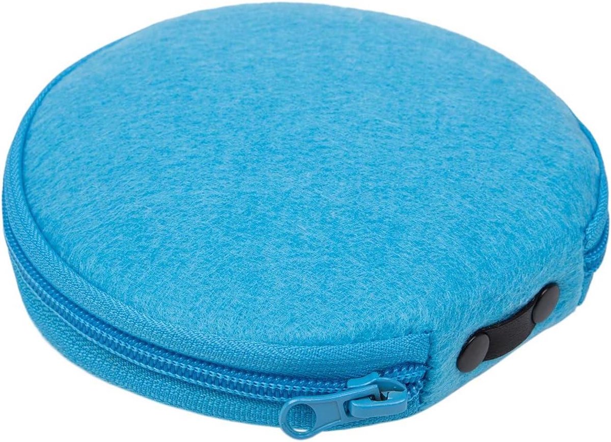 CD DVD Opslag Case - Hoesje Map - CD's Beschermen - Vilt Materiaal - 20 Capaciteit - Blauw