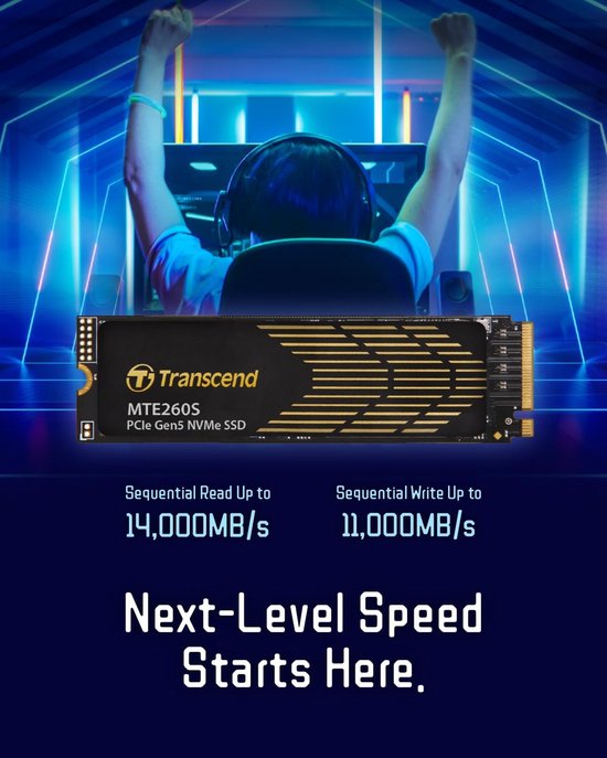 Interne SSD - NVMe SSD M.2 SSD - Snelle Dataoverdracht - PCIe Gen5 x4 Interface - 2TB - Zwart van Merkloos — afbeelding 4