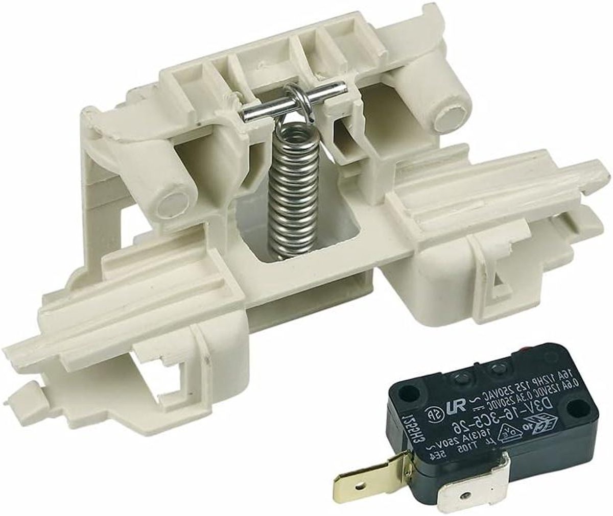 Vaatwasser Deurslot - Microschakelaar Sluiting - Vaatwasser Reparatie - Origineel Onderdeel - CDI454580 - Wit