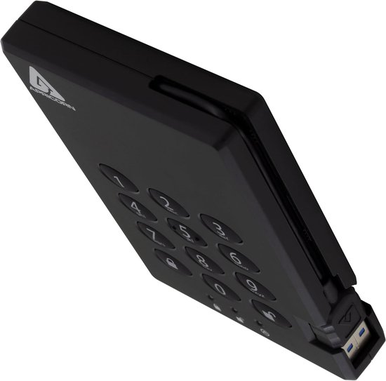 Externe Harde Schijf - Draagbare Opslag - Veilige Data Opslag - Hardware Encryptie - 500GB - Zwart — afbeelding 3