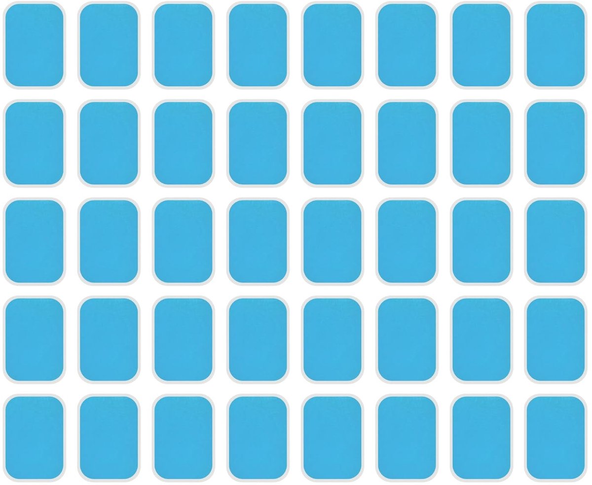 Dailygoods- Gelpads 40 Stuks - Buikspiertrainer - Buikspier-Patches - Onderste Gel Toning-Pads - Sterke Hechting - Lichtgewicht en Klein - Buikspierpatches