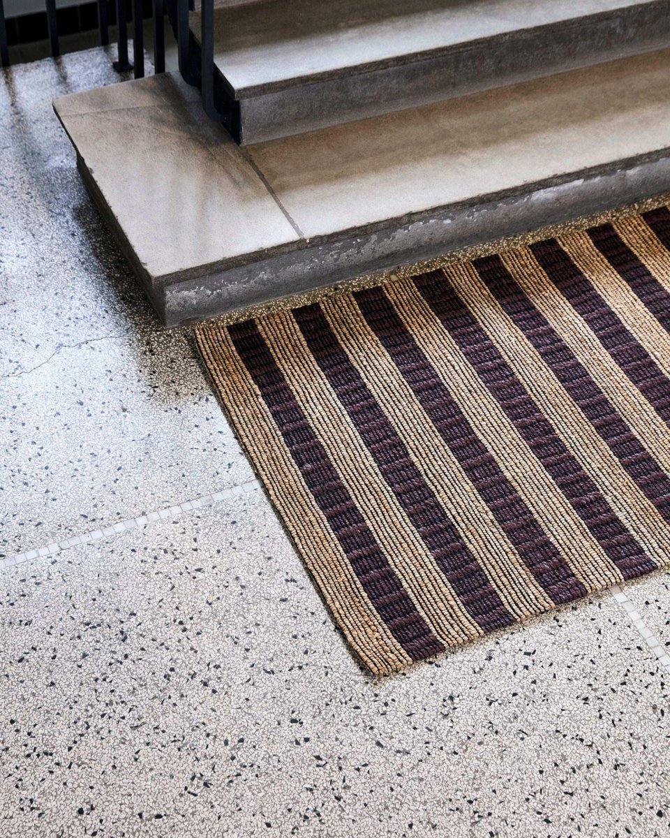 House Doctor Vloerkleed Block Bruin Natuur 85x130cm