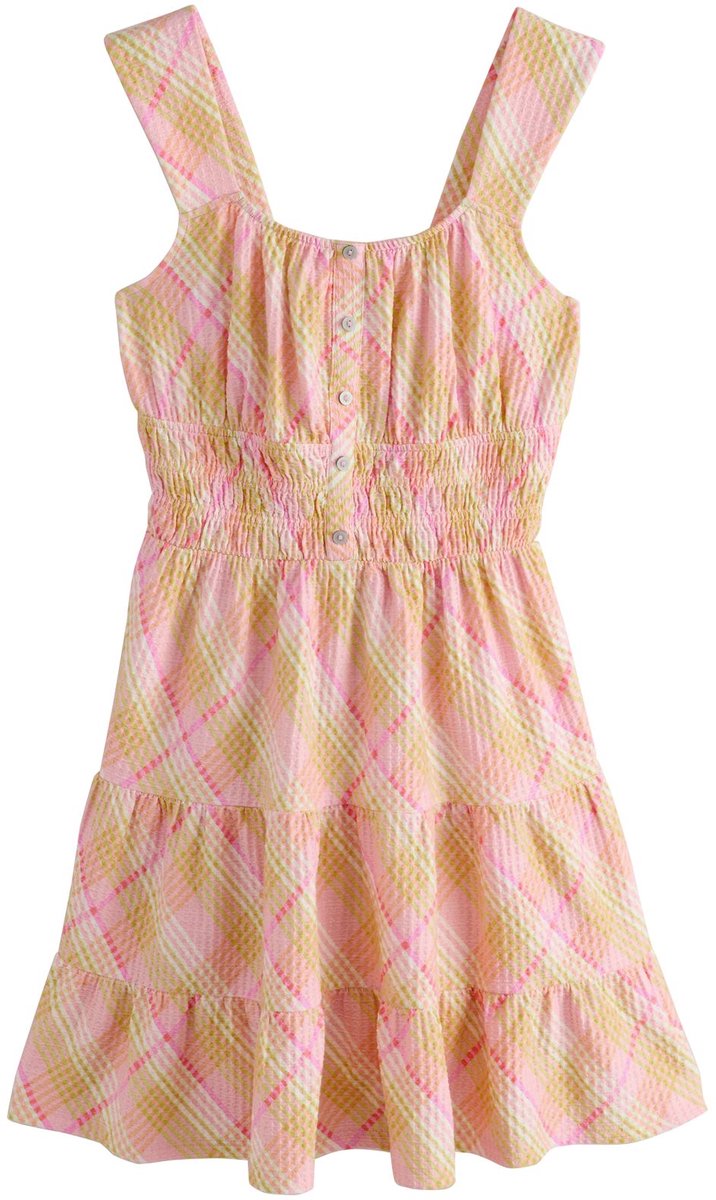 Next - Dames - Mouwloze mini-jurk van gestructureerde jersey - Roze