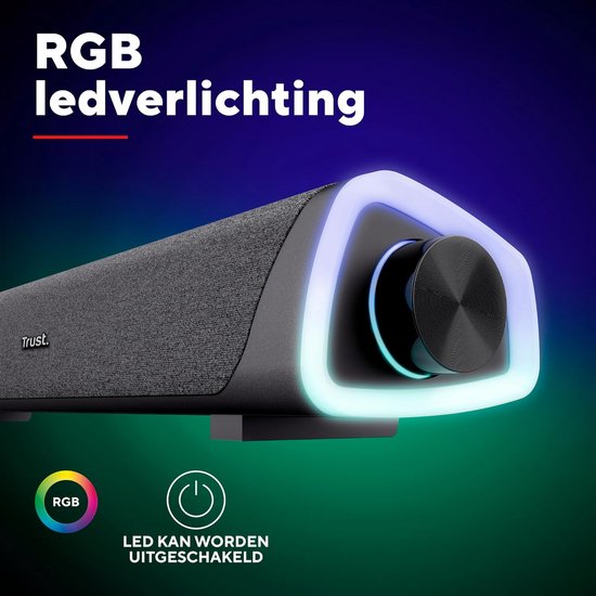 PC Soundbar - Computer Speaker - Muziek Luisteren - Compact Stereo Geluid - 42 cm breed - Zwart — afbeelding 5