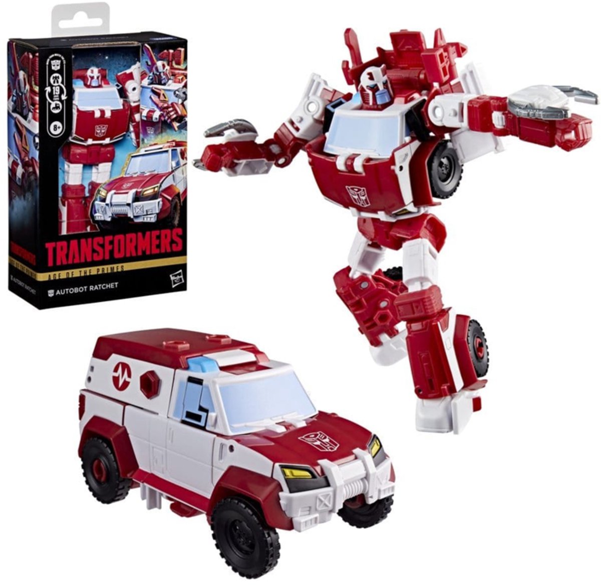 Hasbro Transformers Age of the Primes Deluxe Class Action Figure Autobot Ratchet 15 cm Action Figuur