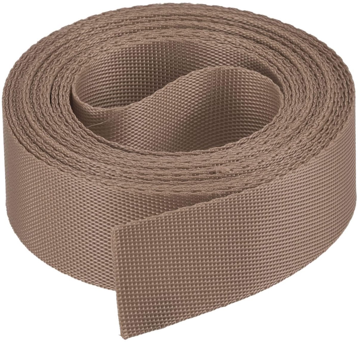 Dailygoods- Singelband Platte Nylon 1 Inch - 4 Yards - Rugzak - Cargo Riem - Bagagerek - Bruin