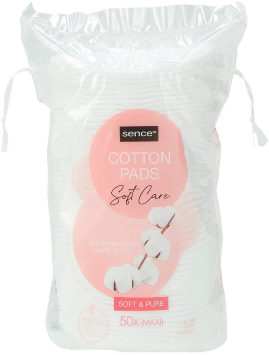 Sence Wattenschijfjes Soft & Pure - 6 x 50 stuks - Voordeelverpakking