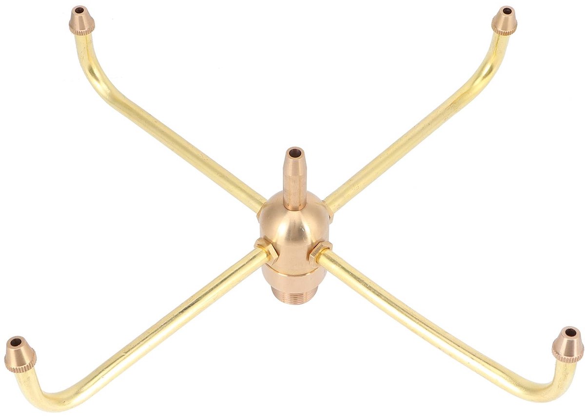 Dailygoods- Fonteinsproeier Roterend - Geanimeerde Wervelende Sproeier - Voor Hotelfonteinen - Familiebinnenplaatsen - G1/2 Buitendraad - Hoogwaardig Messing - Fonteindouche