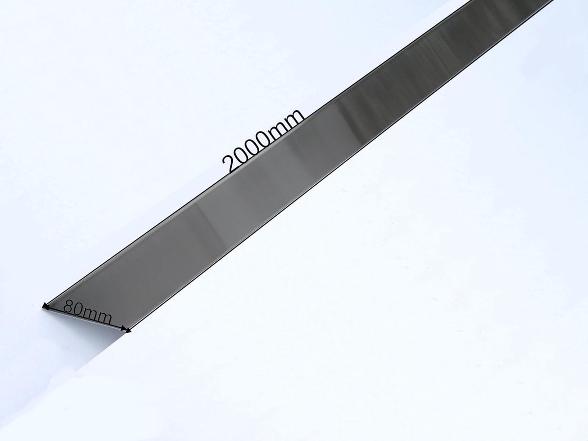 Aluminium Plaat Strips - Metaal Plaat - Dak Gevel Werk - Corrosiebestendig Materiaal - 200x30 cm - Zilver Blank