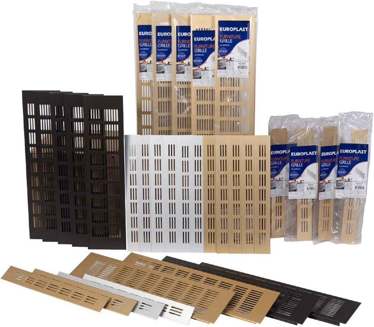 Ventilatierooster - Luchtgitter - Ventilatie Aanbrengen - Gemaakt Van Aluminium - 500x80mm - Wit