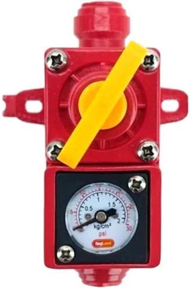 Drukregelaar Ventiel - Ontluchtingsventiel Gauge - Druk Bewaken - Geïntegreerde Meter - 0-