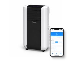 FlinQ Slimme Mobiele Airco 15000 BTU - Verkoelt tot 60m2 - Te bedienen via app - Energieklasse A