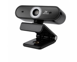 Einarr Supplies Webcam – 2K QHD met Autofocus, Ruisvrije Microfoon – Incl. Webcam Cover en USB Adapter – Voor Laptop en PC – Windows en Mac