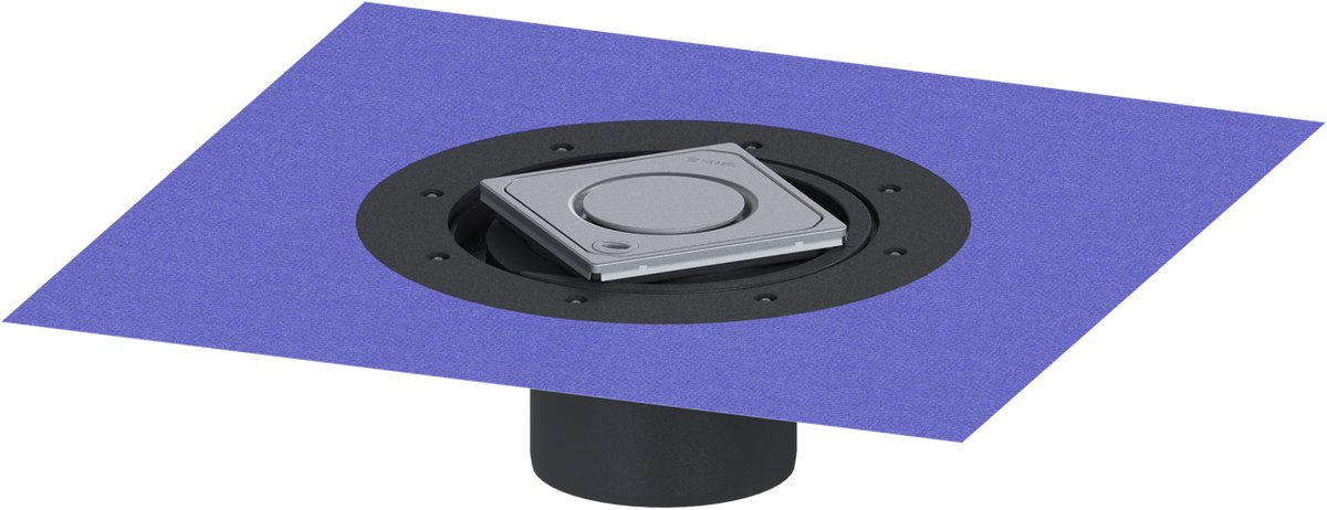 KESSEL-opzetstuk Variofix - designrooster Spot, V2A, Lock & Lift, K 3, 48621