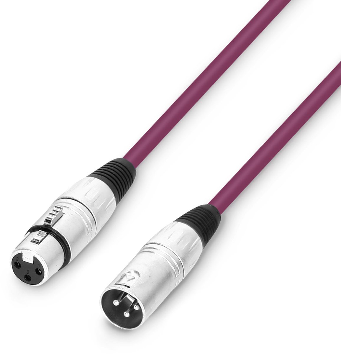 Adam Hall 3 STAR MMF 0100 PUR Microfoonkabel | Adam Hall® XLR vrouwelijk x XLR mannelijk | 1 m