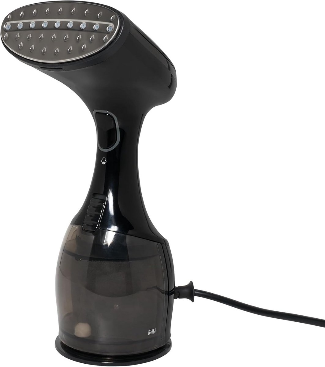 Kledingstomer - Handstomer Kleding - Kreukels Verwijderen - Roestvrijstalen Zool - 270 ml Reservoir - Zwart