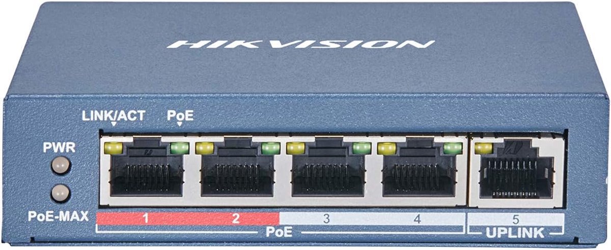 Netwerk Switch - PoE Switch - Netwerk Uitbreiden - 4 PoE Poorten - 10/100M - Zwart