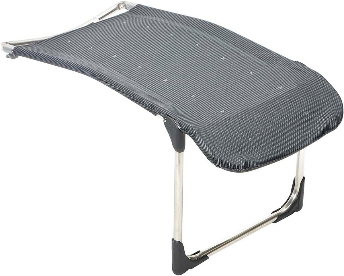 Voetenbank Deluxe - Hocker - Comfortabel Ontspannen - Ergonomische Vorm - 92 x 44.5 cm - Donkergrijs