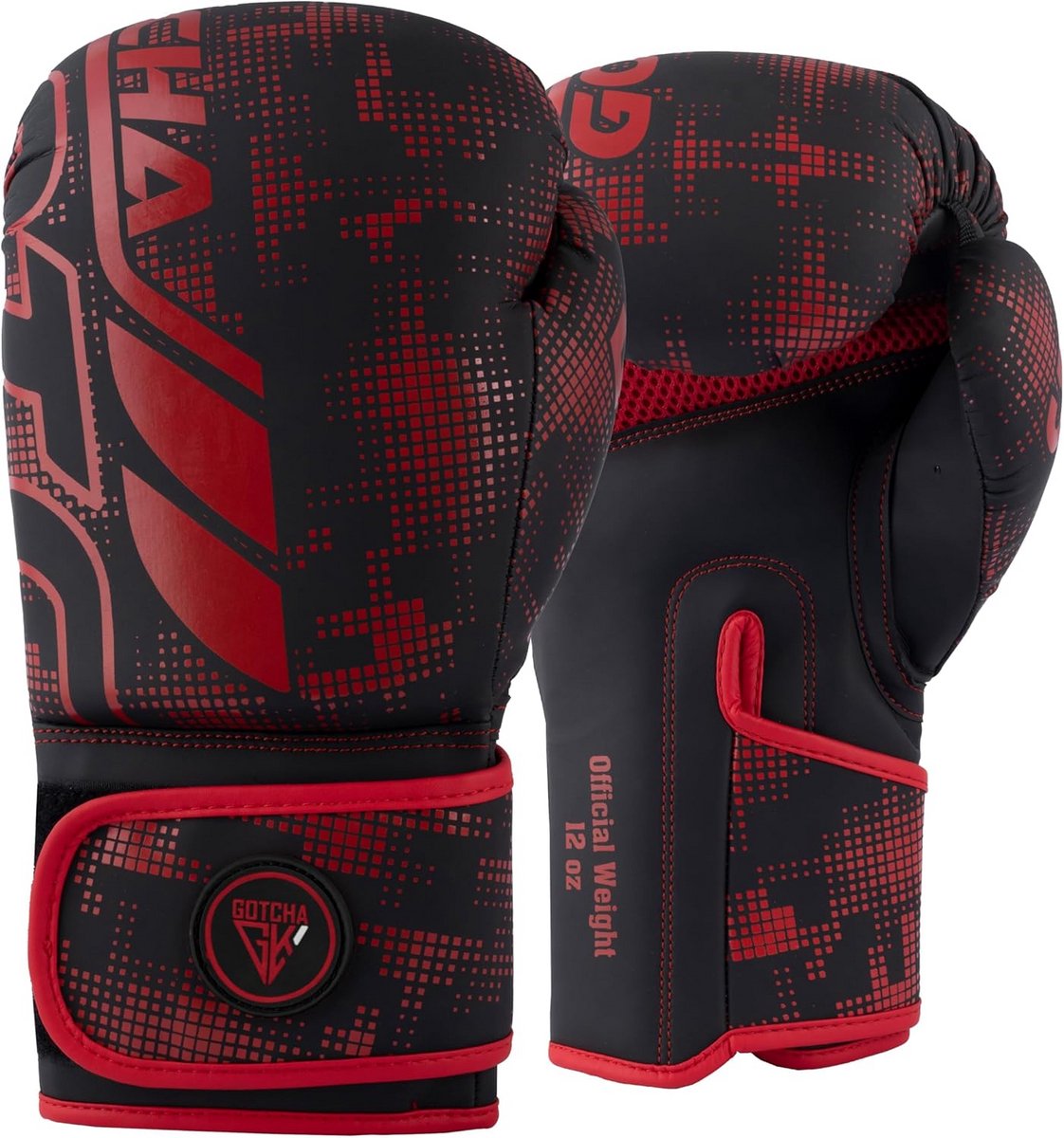 Bokshandschoenen - Trainingshandschoenen Vechtsport - Intensieve Training - Verstelbare Polsband - 14 oz - Rood