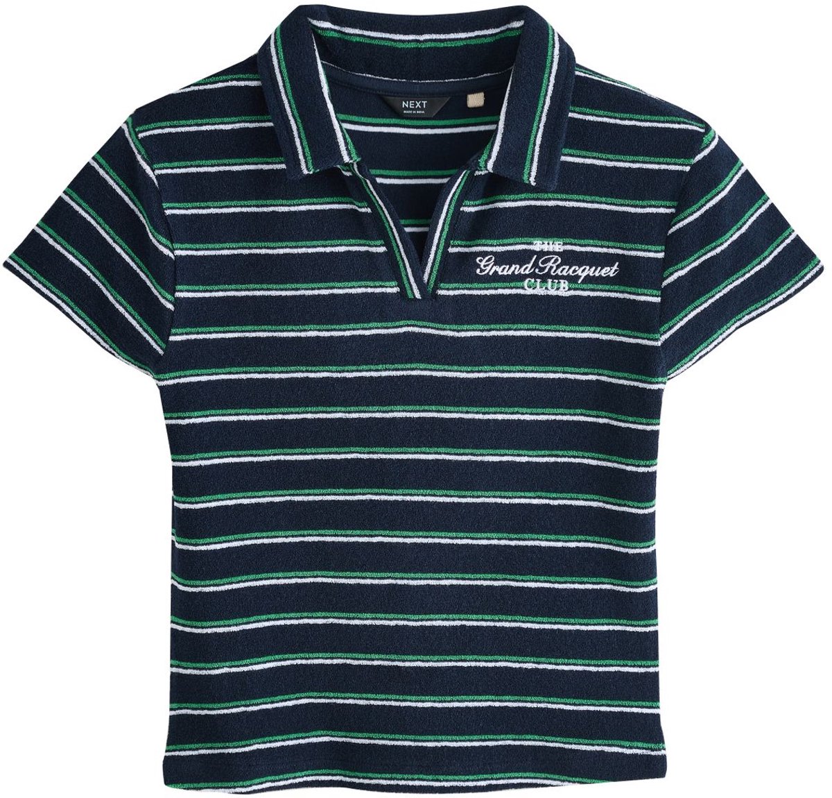 Next - Dames - Polotop van badstof - Blauw
