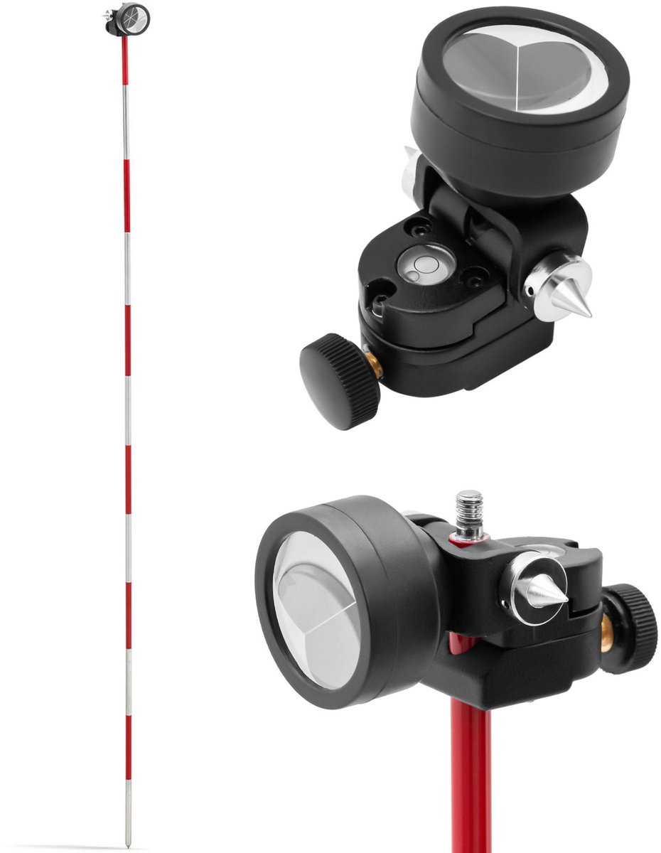 Miniprisma met staaf - Ø 3,5 cm - zilvercoating - Steinberg Systems